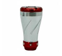 LOVIVER Manija Carrete Pesca Perilla Sustituta Repuesto Aleación Aluminio Fácil de Instalar Agarre Ergonómico Adecuada para Jóvenes Jornadas de Pesca, Gun Red