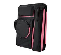 LOVIVER Mochila Artista, Estuche de Cartera de Arte, transportista de Almacenamiento de Telas de Oxford Gran Bolsa de Dibujo para Suministros de Manualidades, Negro Rosa