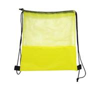 LOVIVER Mochila de Baloncesto con cordón, Bolsa de Almacenamiento con cordón, portátil, para Hombres y Mujeres, Bolsa de Malla para Baloncesto, sóftbol, Amarillo