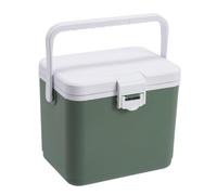 LOVIVER Nevera Portátil Caja Enfriadora Contenedor Térmico Refrigerador Rígido con Aislamiento y Asa Integrada Cierre con Pestillo y Tapa Abatible Material, Verde, PU De Alta Gama