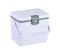 LOVIVER Nevera Portátil Caja Enfriadora Contenedor Térmico Refrigerador Rígido con Aislamiento y Asa Integrada Cierre con Pestillo y Tapa Abatible Material, Blanco, Estándar EPS
