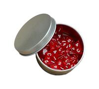 LOVIVER Paquete de troqueles D4 de 25x, colección de dados de, juego de dados poliédricos acrílicos, dados multifacéticos para fiestas temáticas, Rojo