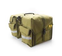 LOVIVER para Bicicleta Bolsa Trasera s Laterales Bolso de Transporte con Tejido Impermeable Superiores para Llevar Fuera de la Bici Adecuada para Rutas, Array, Verde Militar, 30L