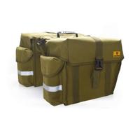 LOVIVER para Bicicleta Bolsa Trasera s Laterales Bolso de Transporte con Tejido Impermeable Superiores para Llevar Fuera de la Bici Adecuada para Rutas, Array, Verde Militar, 50L
