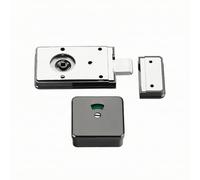 LOVIVER Partición para Baño con Indicador Ocupado Libre en Acero Inoxidable con Pestillo 20 Mm para Puertas Cubículos Comerciales