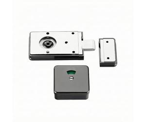 LOVIVER Partición para Baño con Indicador Ocupado Libre en Acero Inoxidable con Pestillo 20 Mm para Puertas Cubículos Comerciales