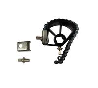 LOVIVER Pedal de accionamiento de cadena doble Pedal de martillo Cadena de pedales Conveniente, Fácil de instalar Robusto, Estable Accesorios de tambor, Negro