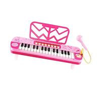 LOVIVER Piano de teclado para, piano digital electrónico, rompecabezas multifunción de 37 teclas, regalos de juguete, teclado musical, juguete, Rosado