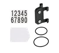 LOVIVER Placa de matrícula y Soporte para de sillín, Piezas de PP para Accesorios de Ciclismo, Bicicleta de Rejilla Trasera de de triatlón, Tubo en V