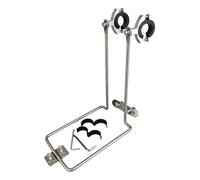 LOVIVER Portaequipajes de Bicicleta Reforzado para Portabultos Trasero Material Inoxidable Soporte Estable Adecuado para Senderismo en Bicicleta, Handlebar Mount a