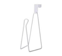 LOVIVER Portarrollos de papel higiénico sobre el tanque. Capacidad para 1 Fácil de instalar. Práctico accesorio de baño de metal, Blanco