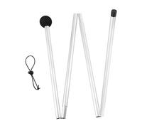 LOVIVER Poste Toldo Aluminio para Tienda Varilla Carpa Bastón Desmontable Ajustable Ligero Adecuado para Refugio de Playa Camping Picnic, Punta Plana de 1,6 M