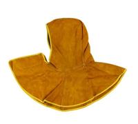 LOVIVER Proteccion Craneal para Soldadura con Capucha Cuero y Capa para Hombros con Cierre Seguro Acuada para Soldadores y Trabajos Metalurgia Pesada