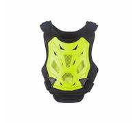 LOVIVER Protector de Pecho para s de Torso Chaleco Deportivo Protección Impacto Correas Elásticas Materiales EVA y PP Adecuado para Jóvenes Adultos Rutas Aventura , Amarillo Fluorescente , M/L