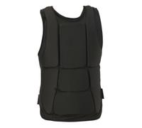 LOVIVER Protector Pecho con Correas Laterales Diseño Ergonómico Contorneado, Chaleco Protector sin Mangas, Práctico, para Artes Marciales , Negro , XS