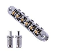 LOVIVER Puente profesional con monturas de rodillos Accesorios Reemplazos con tornillos ajustables para guitarras eléctricas Accesorios Reemplazo de regalo, Argén