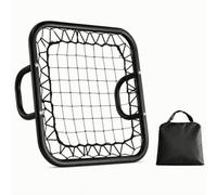 LOVIVER Red de Entrenamiento de Béisbol Red Rebotadora Rejilla de Desvío Rebounder Portátil Manual Marco de Acero Cuadrado y Malla Tensionada Fácil de