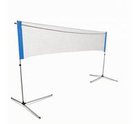 LOVIVER Red Portátil de Bádminton Conjunto Soporte Plegable Tubo de Acero Resistente a la Corrosión Red Incluida Uso Multideporte para Voleibol con Bolsa