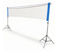 LOVIVER Red Portátil de Bádminton Conjunto Soporte Plegable Tubo de Acero Resistente a la Corrosión Red Incluida Uso Multideporte para Voleibol con Bolsa