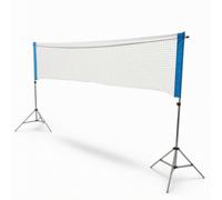 LOVIVER Red Portátil de Bádminton Conjunto Soporte Plegable Tubo de Acero Resistente a la Corrosión Red Incluida Uso Multideporte para Voleibol con Bolsa
