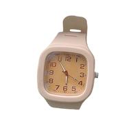 LOVIVER Reloj analógico Minimalista, Reloj de Pulsera Informal de Silicona para Mujer, Hombre, Regalos del Día de San Valentín para Novio y Novia, Rosa Claro
