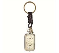 LOVIVER Reloj de Bolsillo de diseño Vintage, analógico, Resistente al Agua, de Bronce, con Colgante Robusto y Llavero para Fiestas, graduaciones, Hombres y