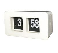 LOVIVER Reloj de Escritorio Reloj de silenciosa Retro Reloj Flip Interno Engranaje Reloj de Relojes de Pared, Negro