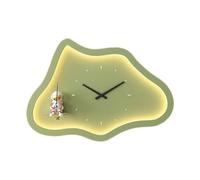 LOVIVER Reloj de pared decorativo creativo minimalista para interiores, luz de pared para sala de estar, mesita de noche, oficina, decoración de dormitorio, VERDE
