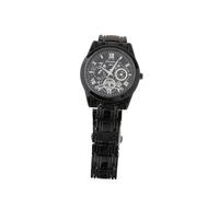 LOVIVER Reloj de Pulsera analógico de para Hombre, con Carcasa de aleación, para Padre, Novio y Marido, Negro