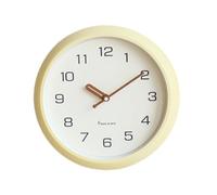 LOVIVER Reloj Decorativo de Pared, Reloj Colgante, Regalo de inauguración de casa, silencioso Moderno para Dormitorio, Sala de Estar, baño, Oficina en, Amarillo