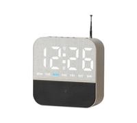 LOVIVER Reloj Despertador Electrónico de Mesa con Dígitos LED de Alarma y Etiquetas de Días Altavoz Frontal y Antena Integrada, Color to 2, Estilo Creativo