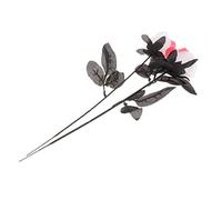 LOVIVER Rosas Artificiales con Globos oculares Disfraz de Halloween Prop de Mesa Gótico DIY de imitación para el Festival de, Blanco con Rojo