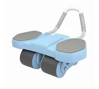 LOVIVER Rueda Abdominal Ejercicio Aparato Rodillo Almohadilla para Mango Curvo Estructura Compacta Adecuado para Ejercicios en Interiores Actividades Fitness Personal, Azul, Azul