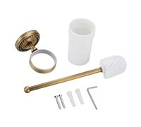 LOVIVER Soporte de Escobilla de de Latón WC Conjunto de Lavabo Watercloset Clean