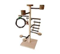 LOVIVER Soporte de Escritorio para Loros, Soporte para Loros, Juguete de Actividades, Multiusos, sólido, con Cuenco, Percha para pájaros trepadores, Juguete