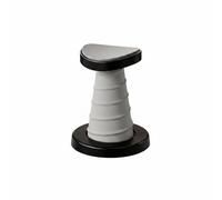 LOVIVER Soporte de Flexiones Estación de Presión Barra Base Antideslizante Resorte Reforzado para Mejorar la Postura y con Suave Material PP y Acero Elástico, Negro, Negro