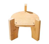 LOVIVER Soporte dispensador de Bebidas, Soporte de jarrón Duradero Multiusos de bambú, artesanías, Base Redonda, Soporte dispensador de Bebidas para Bodas en, 21.5 cm