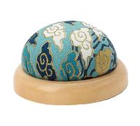 LOVIVER Soporte para Agujas de Coser de Madera, alfileres artesanales, Almohada para confección, Acolchado, Punto de Costura, Lago Azul