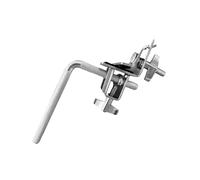 LOVIVER Soporte para cencerro ajustable, portátil, Universal, aro de bombo, Kits de batería de Jazz, aro de Metal para platillos pequeños, pandereta de