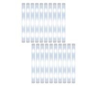 LOVIVER Suministros de Fiesta de 20 Piezas de Espuma Glow Supplies Glowsticks Light Up Sticks para conciertos de Clubes Deportivos Halloween Holiday, Amarillo