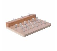 LOVIVER Tabla Curva de Rehabilitación Manual Tablero con Clavijas Entrenamiento de Mano Terapia Motricidad Fina Ajustable en, Escalera De Dedos, Tablero De Inserción De Madera Curvado