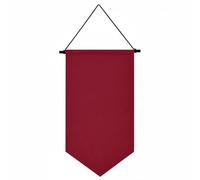 LOVIVER Tablero de Exhibición Banner Colgante Organizador Pared Poliéster con Barra de Madera Diseño Sencillo Adecuado para Dormitorios Oficinas Estudio Decoración, Vino Tinto, Pequeño