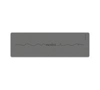 LOVIVER Tapete de Antideslizante Colchoneta Esterilla Alfombrilla de Entrenamiento con Superficie Resistente al Dete y Gran, Gris Avanzado, Línea Central De Despertar