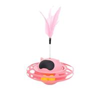 LOVIVER Teaser de Plumas para Gatos, Suministros de Entrenamiento para Mascotas con rotación de 360 °, Juguete para Hacer Ejercicio, Vaso para Gatitos y