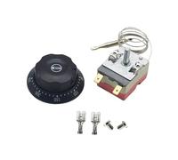 LOVIVER Termostato para Horno con Interruptor de Temperatura Ajustable, de Rendimiento, fiable y práctico. 2 contactos, 16 a. Controlador de Temperatura.