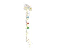 LOVIVER Varilla de Juego para Gatitos, Ideal para Entrenar a Persiguiendo, artículos para Mascotas, Juguete Interactivo para Gatos, Amarillo