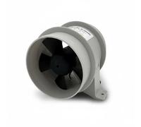 LOVIVER Ventilador Centrífugo de Corriente Continua Ventilador en Línea Extractor de Con Soplador Compacto Plástico 12V para Embarcaciones y Caravanas, 4 Pulgadas