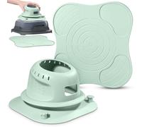 LOVLEX Funda Protectora y Salvamanteles de Silicona para Ninja CRISPi FN101EU - Juego de 2 Piezas con Organizador de Cable, Antideslizante y Protección contra el Calor para Freidora de Aire (Verde)