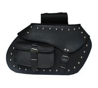 LOVO - Alforjas Laterales para Moto de Cuero Auténtico - Alforjas Moto Custom Impermeables y Elegantes - Maletas Laterales - Accesorios para Moto de Alta Durabilidad - 2 x 15 litros