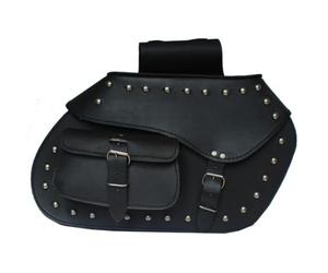 LOVO - Alforjas Laterales para Moto de Cuero Auténtico - Alforjas Moto Custom Impermeables y Elegantes - Maletas Laterales - Accesorios para Moto de Alta Durabilidad - 2 x 15 litros